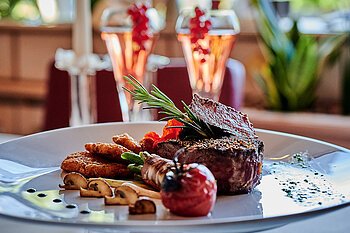 Pfeffersteak im Landhotel Zur Jurahöhe